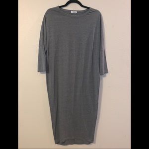 Tapered Fit Midi Dress - Qtr Sleeves